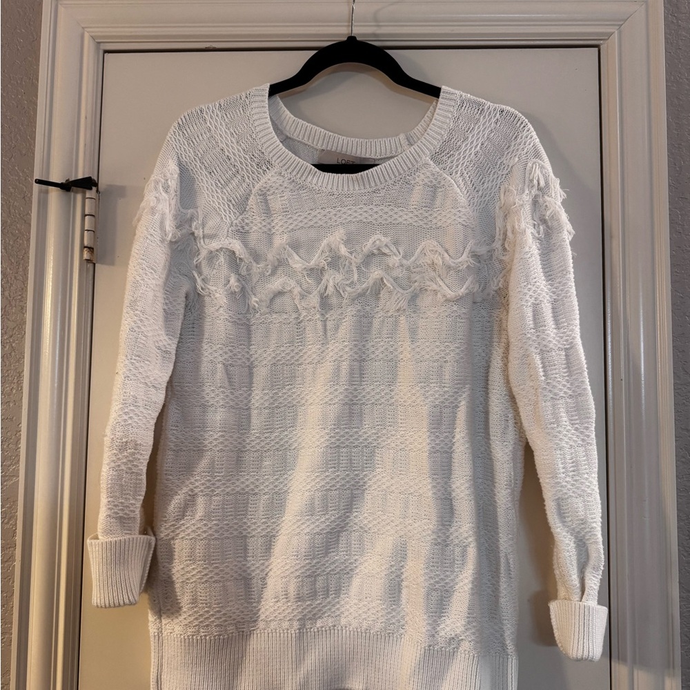 Chic White Knit Sweater